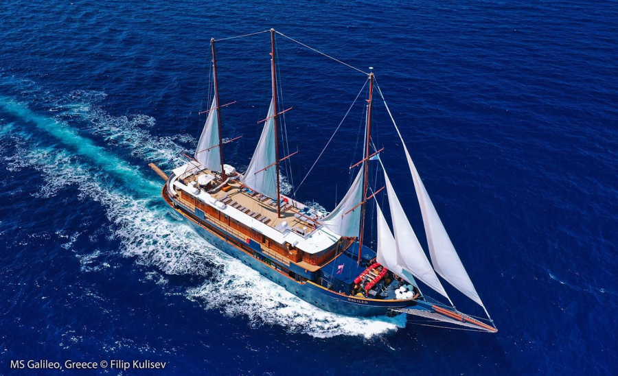Photo #1 - Motor Sailer (Galileo) in Zea Marina - 3105