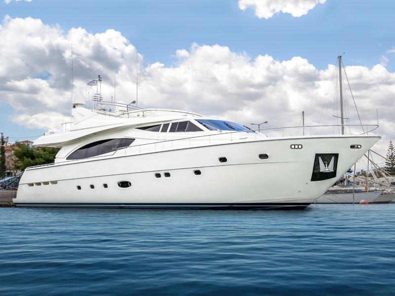Photo #1 - Ferretti 880 (Estia YI) in Kalamaki Marina - 3114