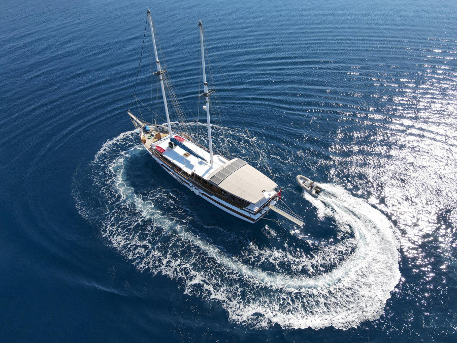 Photo #1 - Motor Sailor (HALIL AGA 3) in marina - 3335