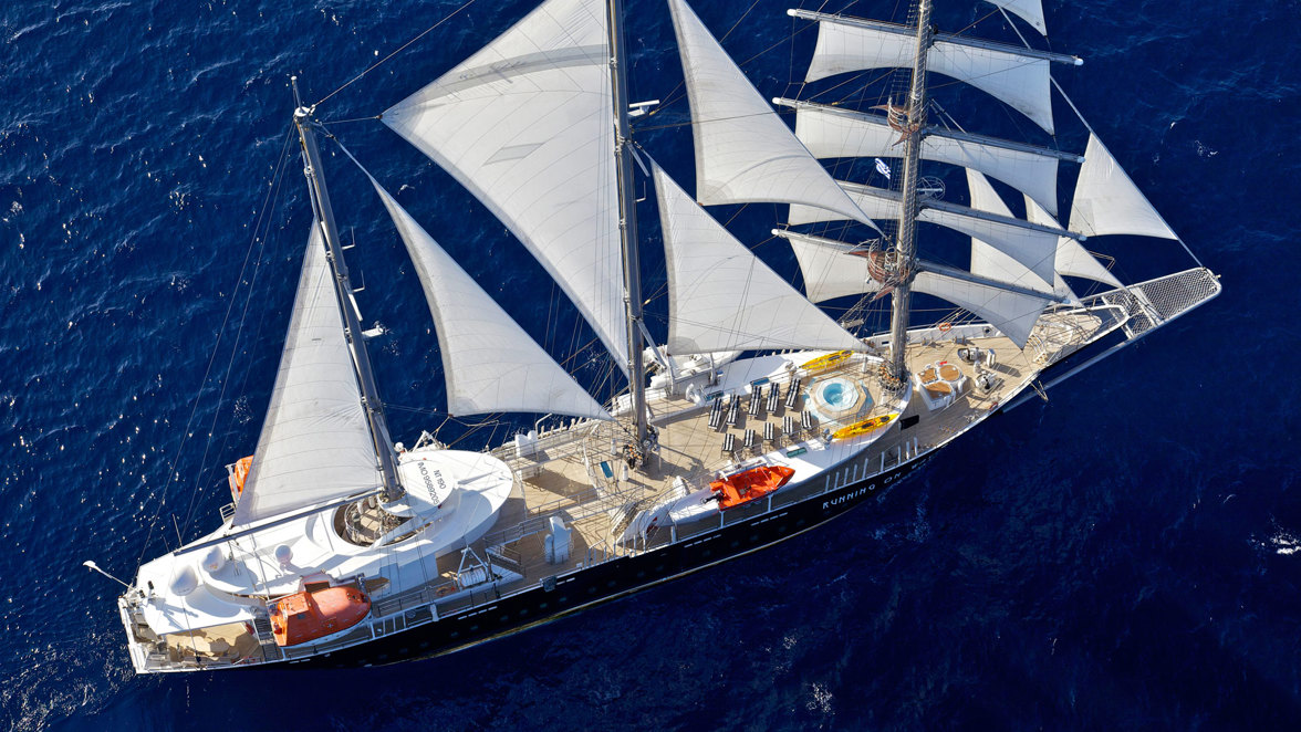 Photo #1 - Schooner - sailing cruise ship (Running on Waves) in Corfu - 61805