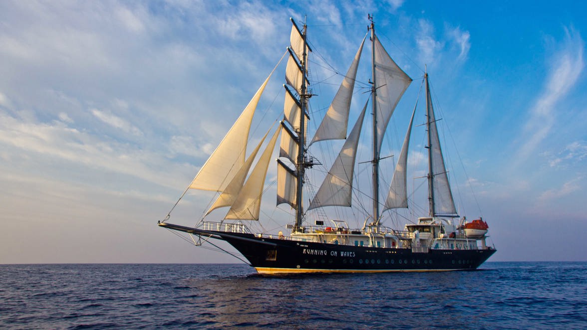 Photo #14 - Schooner - sailing cruise ship (Running on Waves) in Corfu - 61805
