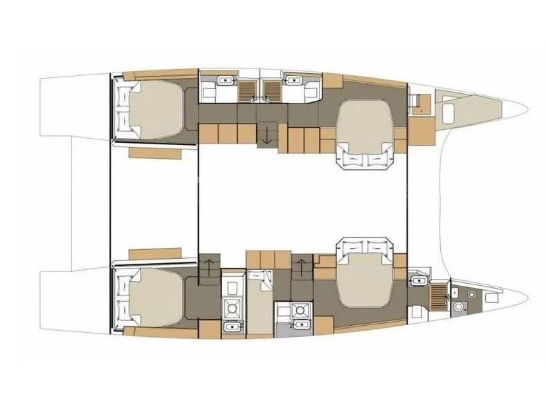 Dufour Catamaran 48 12pax (Delphinus) Plan image - 16