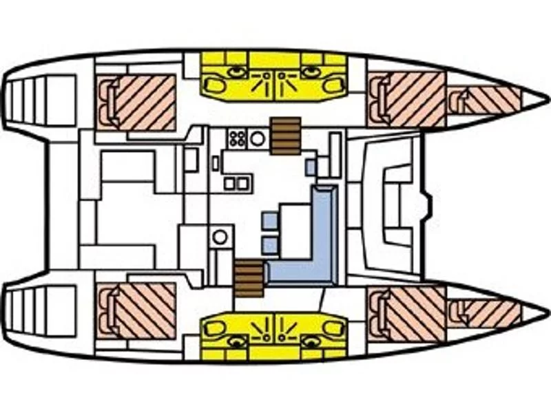 Lagoon 450 SporTop (Maui) Plan image - 13