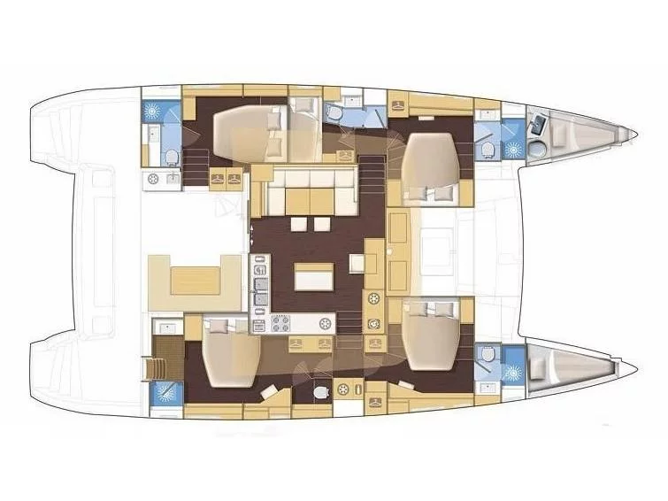 Lagoon 560 (Adeia II) Plan image - 10