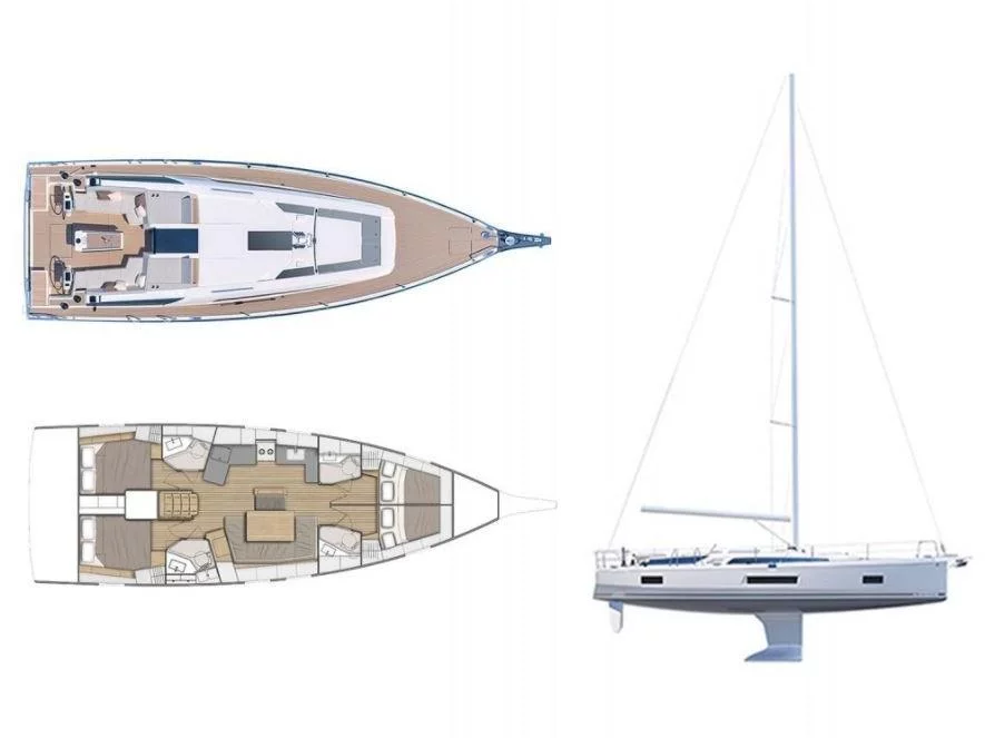 Oceanis 46.1 (Blue Satellite) Plan image - 17