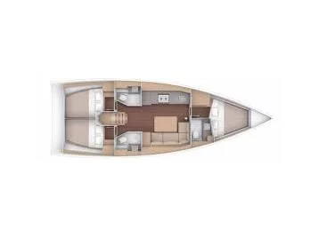 Dufour 390 Grand Large (R2D2) Plan image - 3