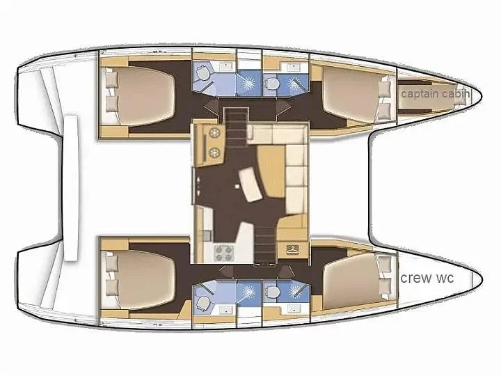 Lagoon 42 (Le Petit Sable) Plan image - 4