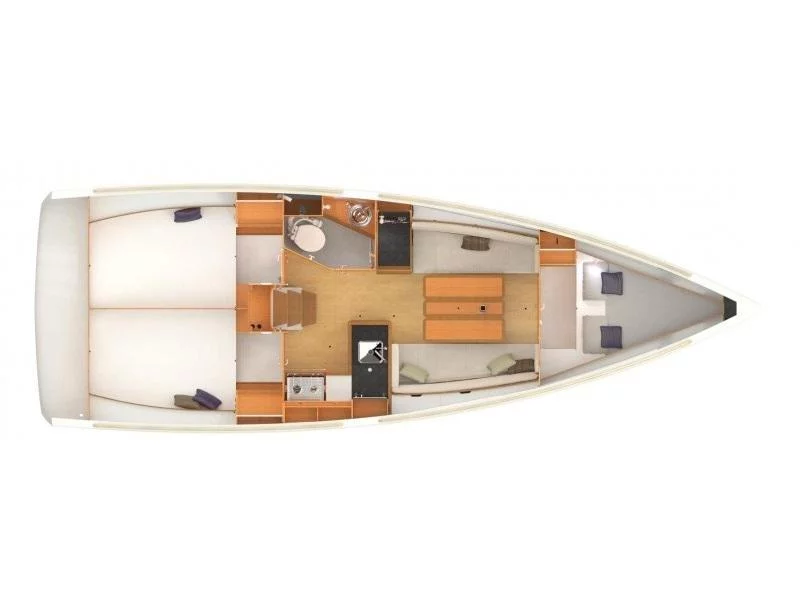 Sun Odyssey 349 (Helios) Plan image - 3