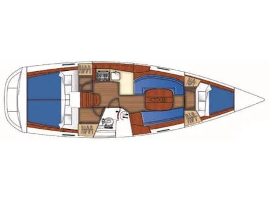 Oceanis 34.3 (S/Y Ariadne) Plan image - 2