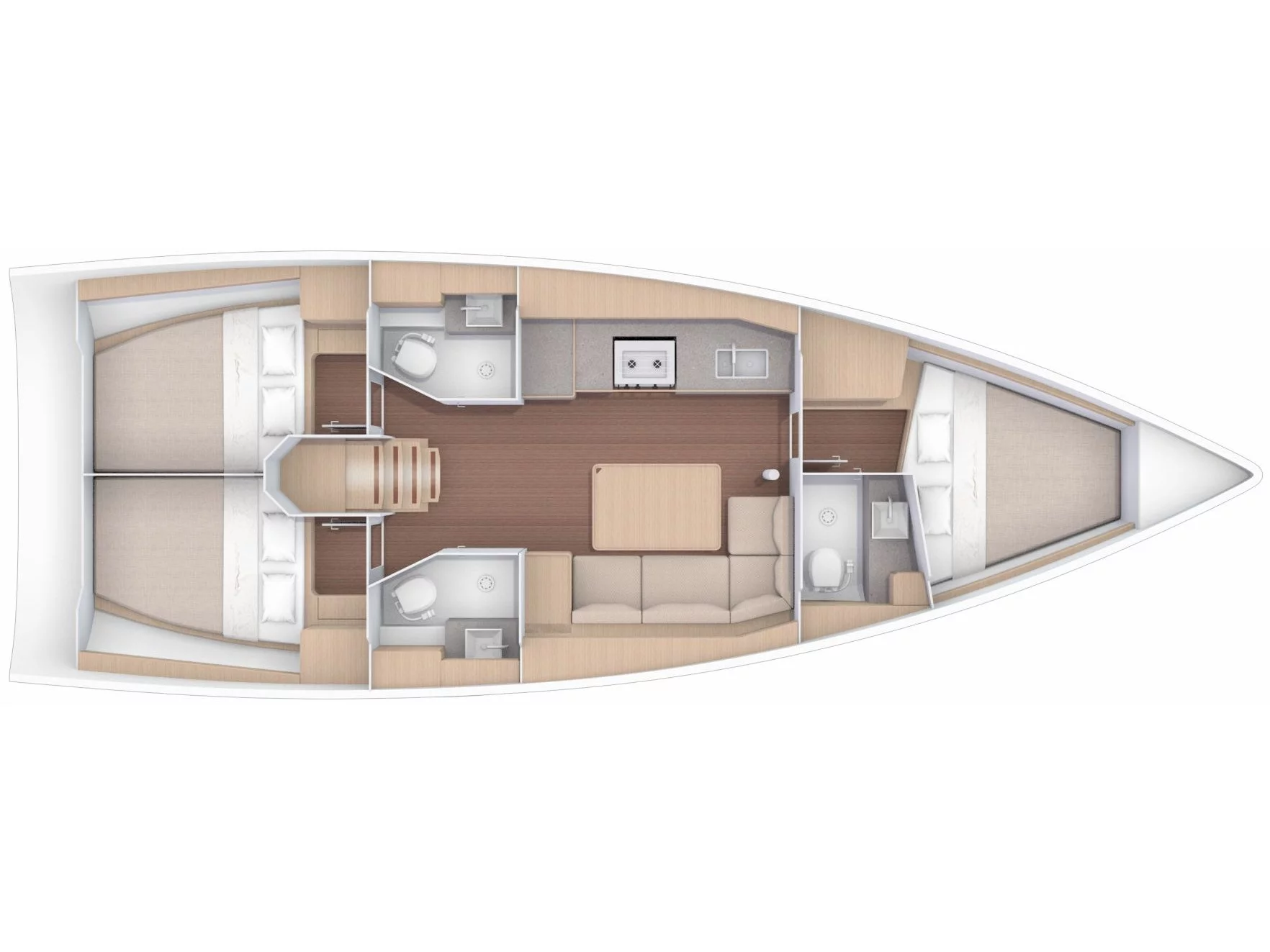 Dufour 390 Grand Large (ARTEMIS) Plan image - 4