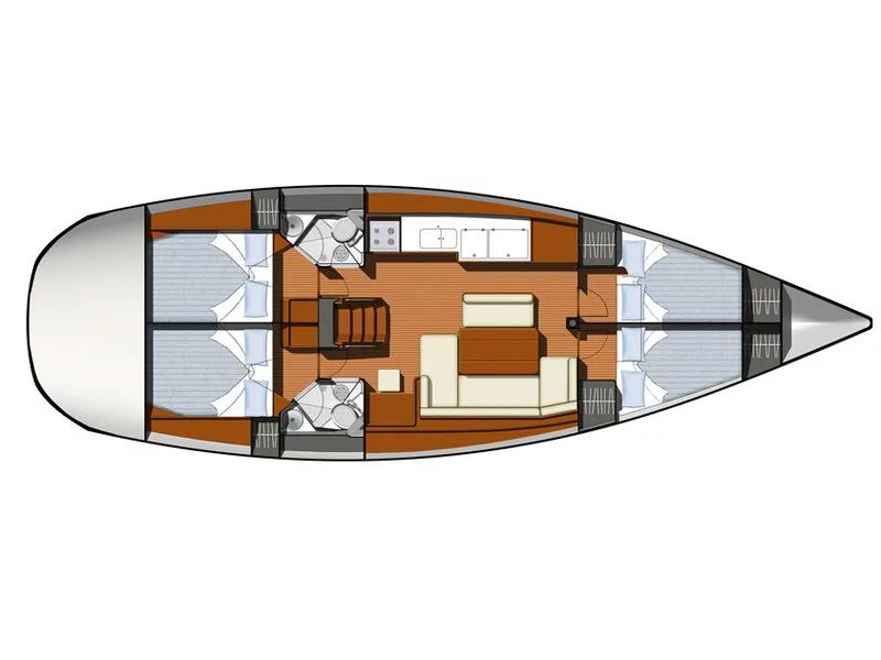 Sun Odyssey 44 i (Flora Mirabilis) Plan image - 9