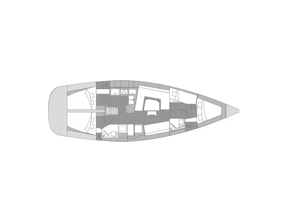 Elan Impression 45.1 (Sea Cloud 3) Plan image - 2