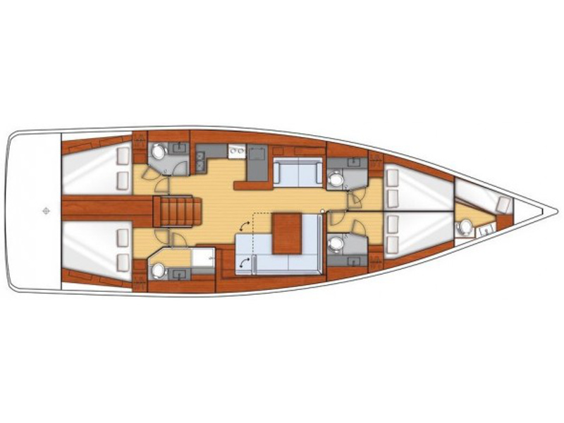 Photo #4 - Beneteau Oceanis 55 (ANTIOPA) in Kastela - 18657