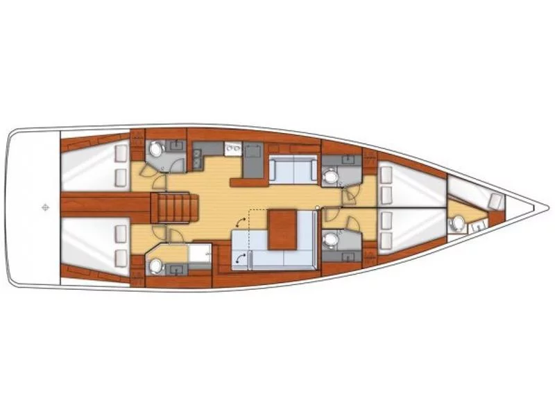 Beneteau Oceanis 55 (ANTIOPA) Plan image - 3