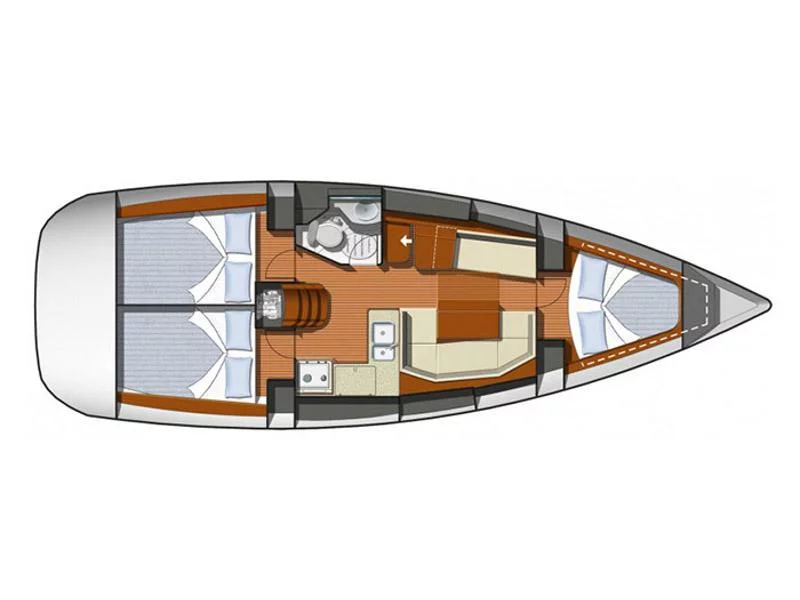 Sun Odyssey 36i (Nadejda) Plan image - 1