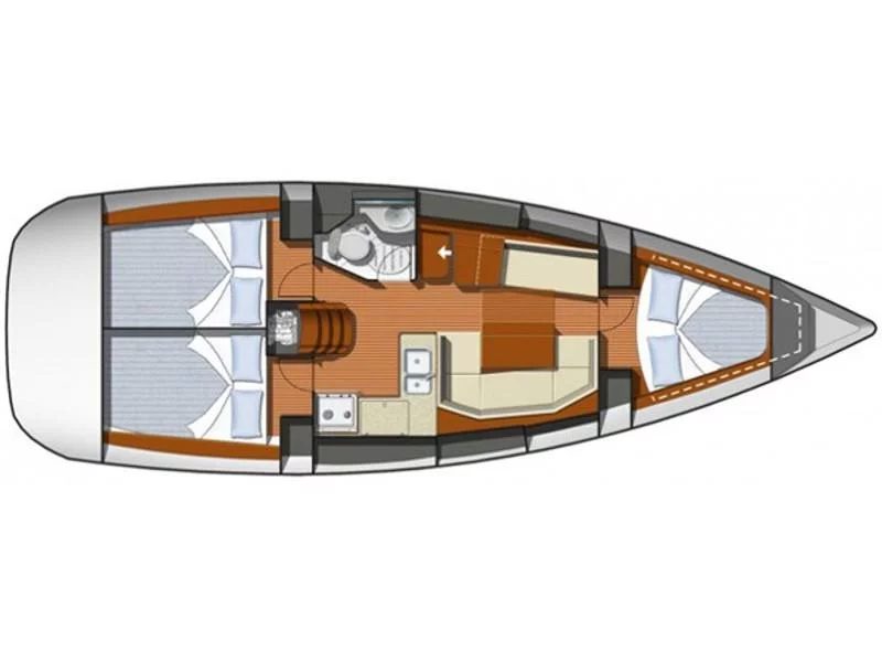 Sun Odyssey 36i (Primus Navi) Plan image - 1