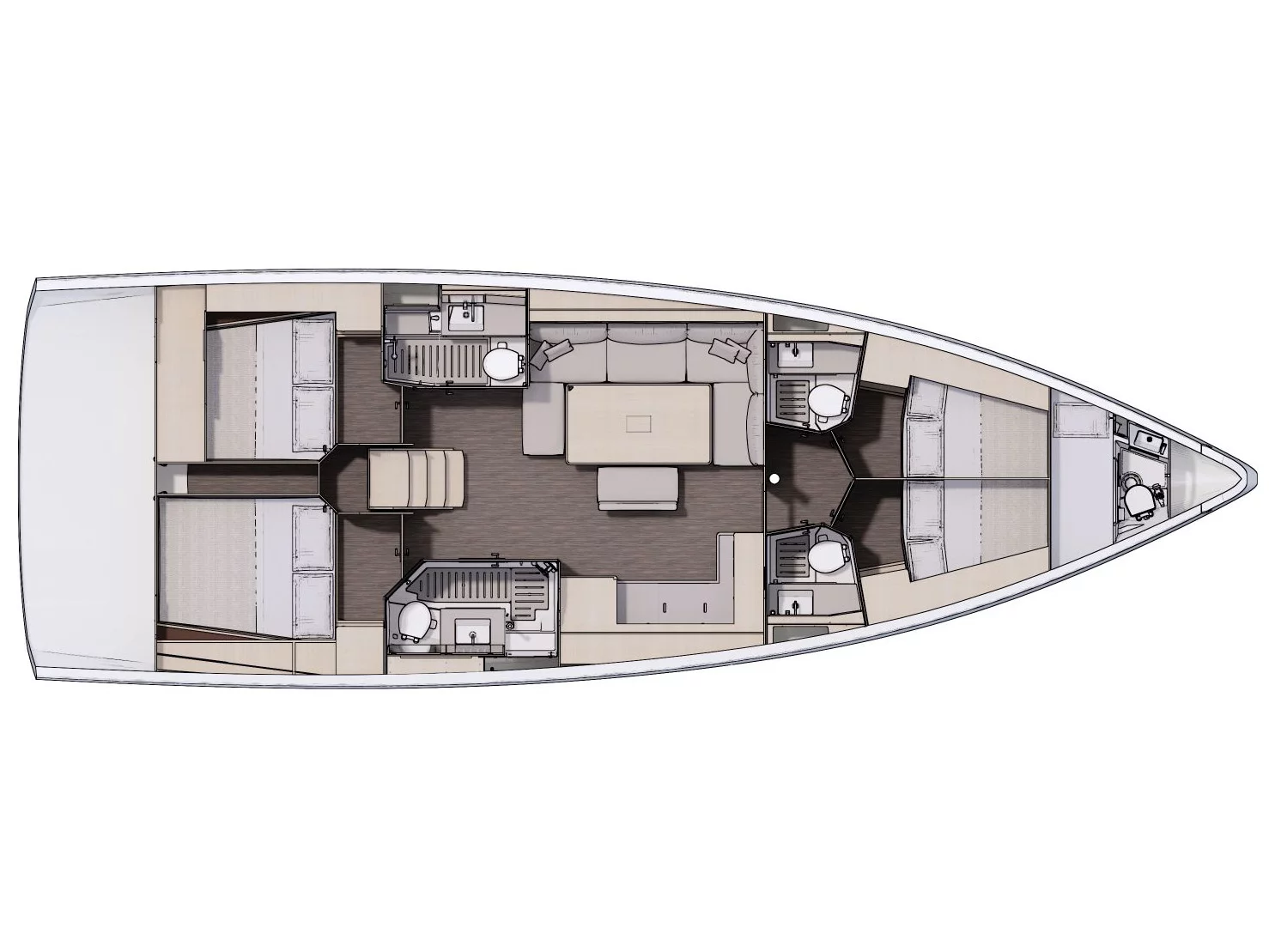 Dufour 470 (Luna) Plan image - 1