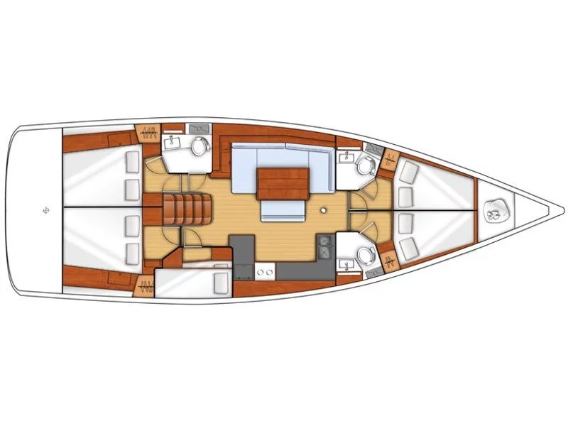 Oceanis 48 (Orchidea) Plan image - 3