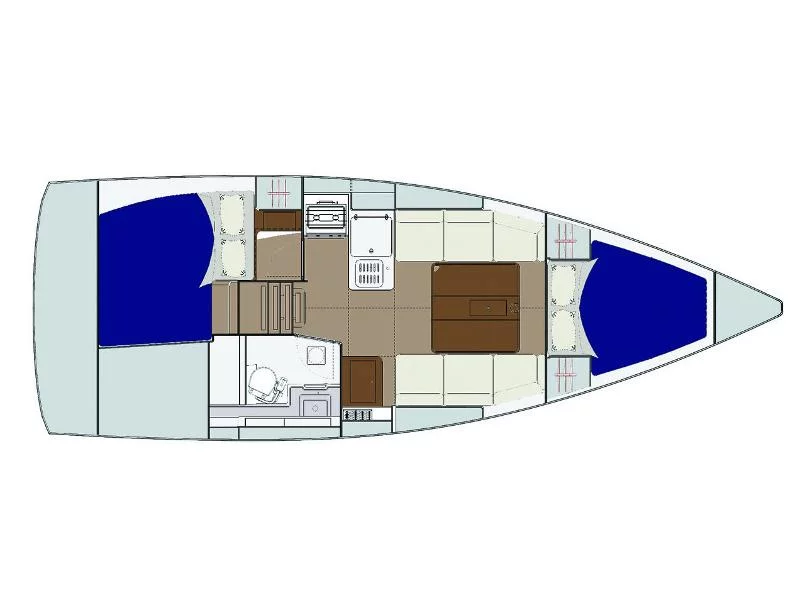 Dufour 310 Grand Large (Sisu) Plan image - 4