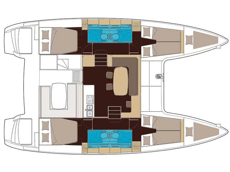Lagoon 400 S2 (Nora) Plan image - 2