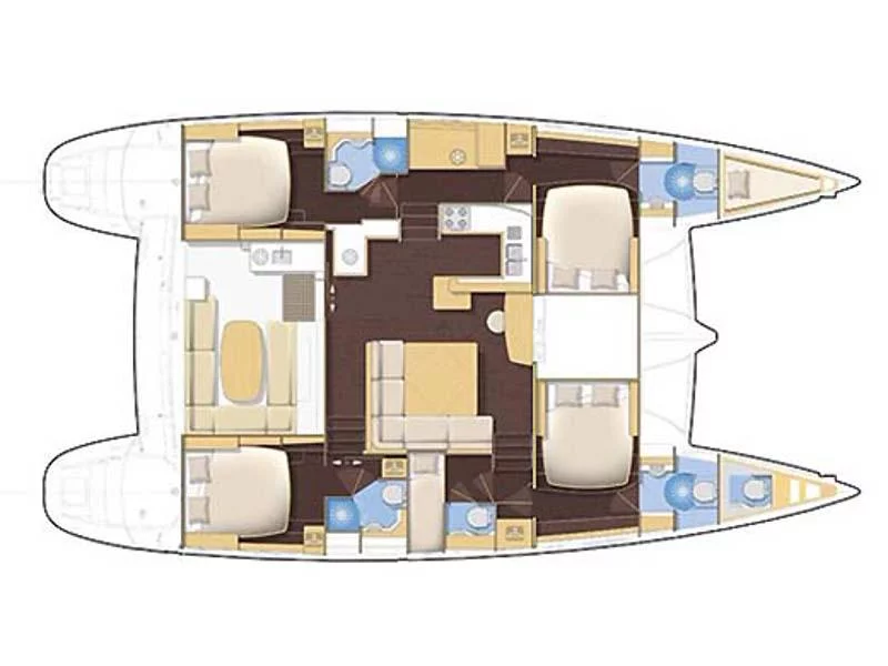 Lagoon 500 (Mystique I) Plan image - 21