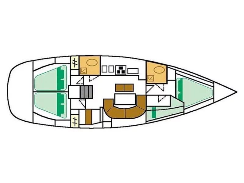 Oceanis 411 (Artemis) Plan image - 1