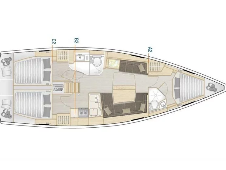 Hanse 418 (Eugene) Plan image - 6