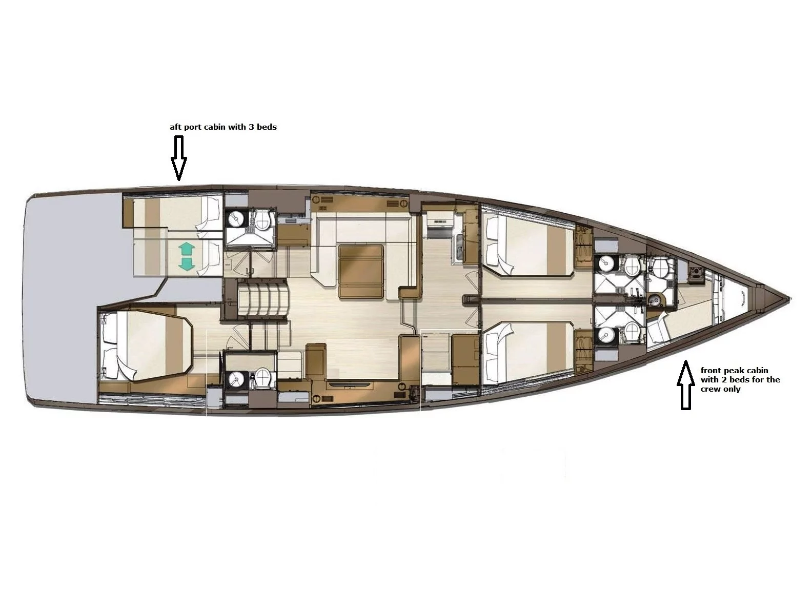 Jeanneau 60 (Skipper obligatory) (EUPHORIA) Plan image - 15