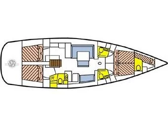 Oceanis 54 (Selene) Plan image - 13