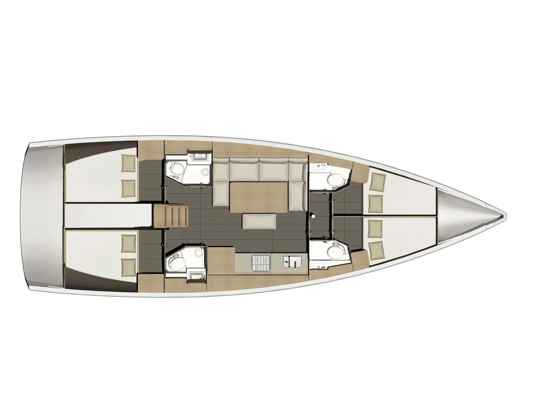 Dufour 460 Grand Large (DIONI) Plan image - 11