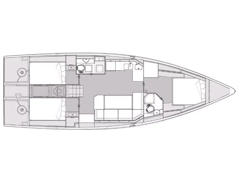 Elan Impression 45 (OLLIE new 2024 (air condition, cross-cut dacron sails)) Plan image - 13