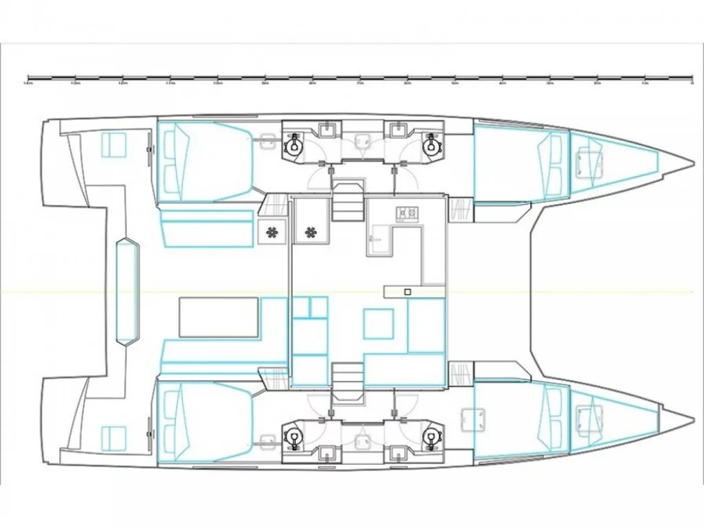 Nautitech 46 Fly (Sardinia II) Plan image - 23