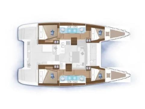 Lagoon 40 (BLUE EYES) Plan image - 9