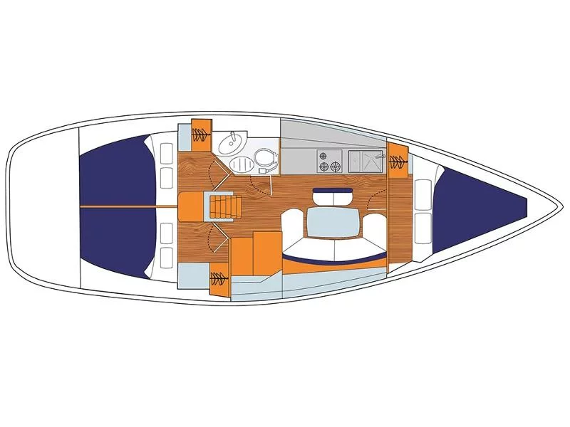Sun Odyssey 389 () Plan image - 2
