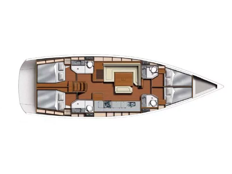 Sun Odyssey 519 () Plan image - 9