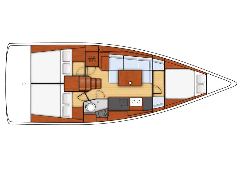Oceanis 38 (Felina) Plan image - 11