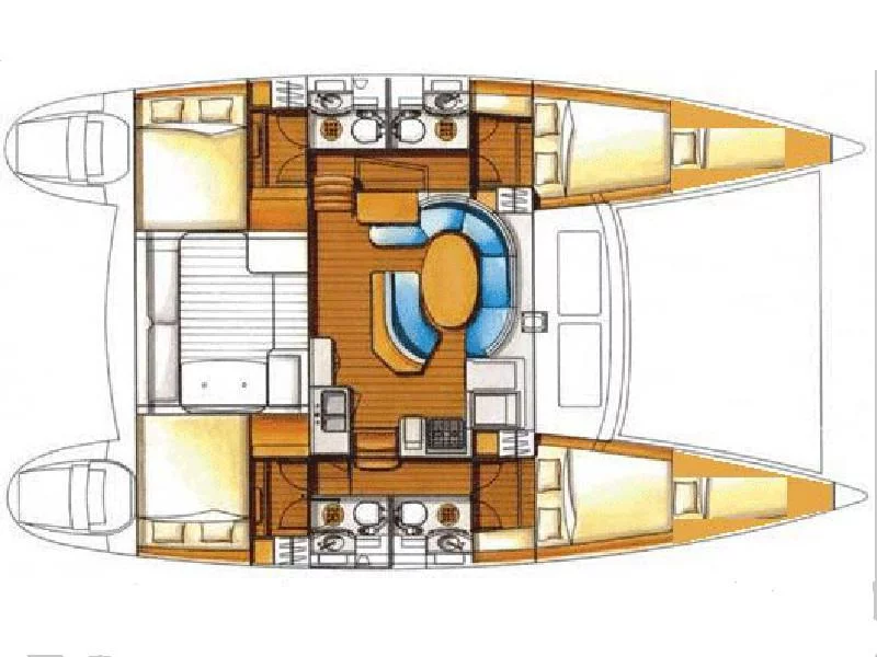 Lagoon 410 (Gemini) Plan image - 3