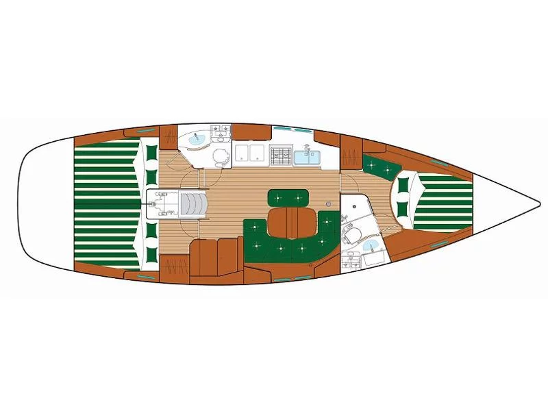Oceanis 423 (Myrtillus) Plan image - 3