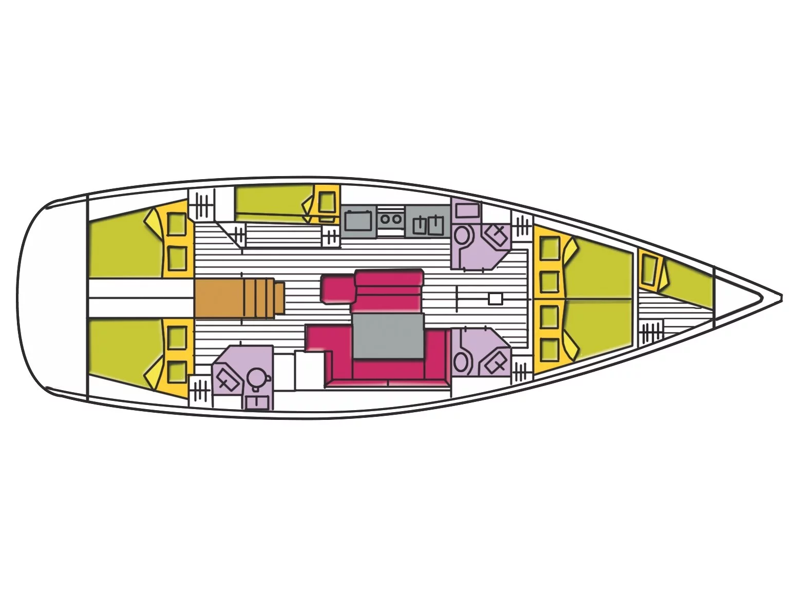 Oceanis 50 Family (Spica) Plan image - 12