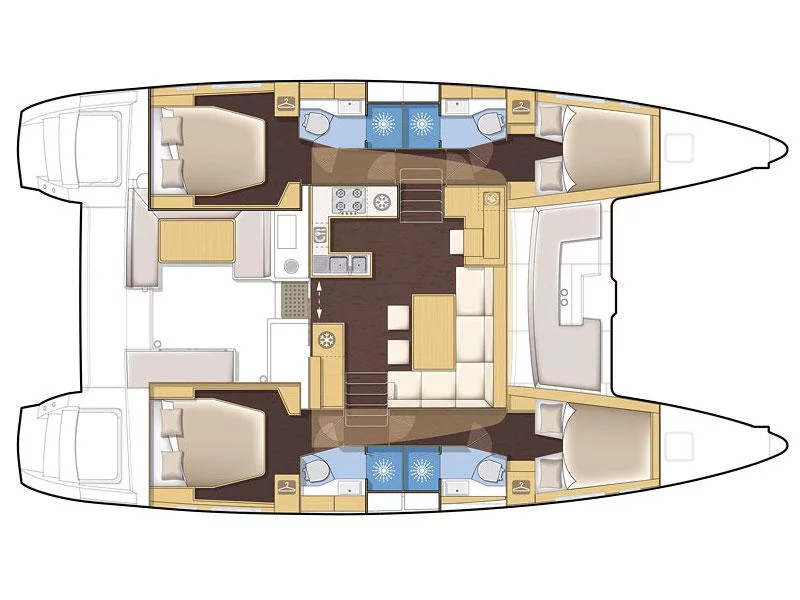 Lagoon 450 F (Solstice) Plan image - 3