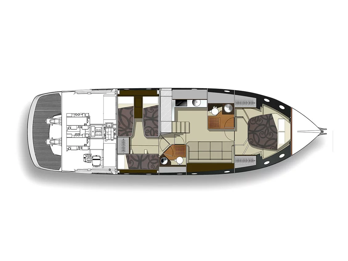 Cranchi M44 HT (Medusa) Plan image - 4