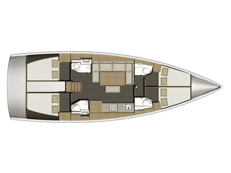 Dufour 460 Grand Large (Aquilo) Plan image - 3