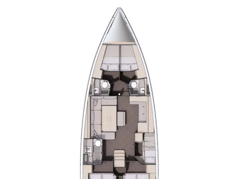 Dufour 470 - 5 cabins (DANCE) Plan image - 11