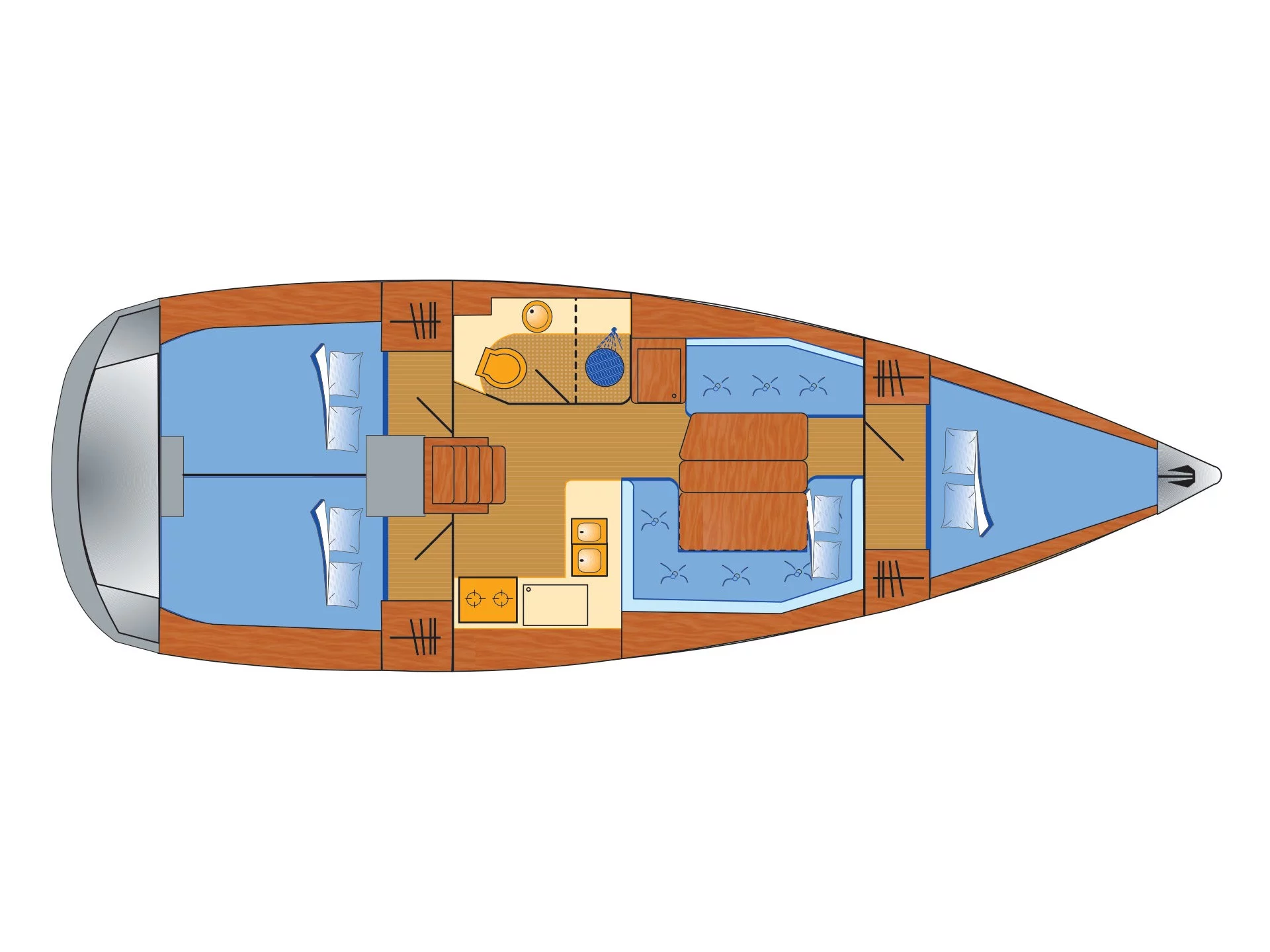 Sun Odyssey 389 (Sissi) Plan image - 4