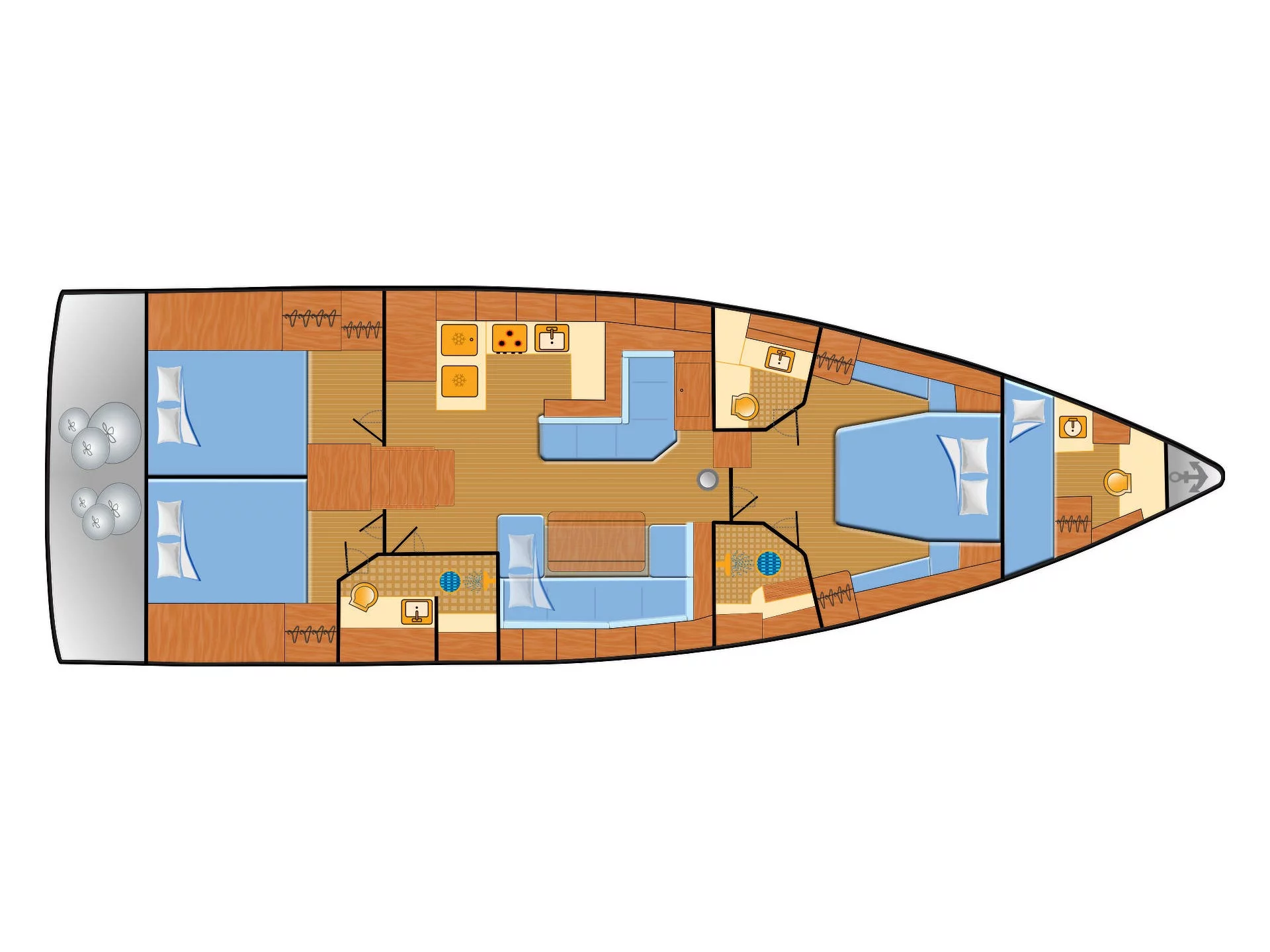Oceanis 51.1 (Cloudy Bay) Plan image - 30