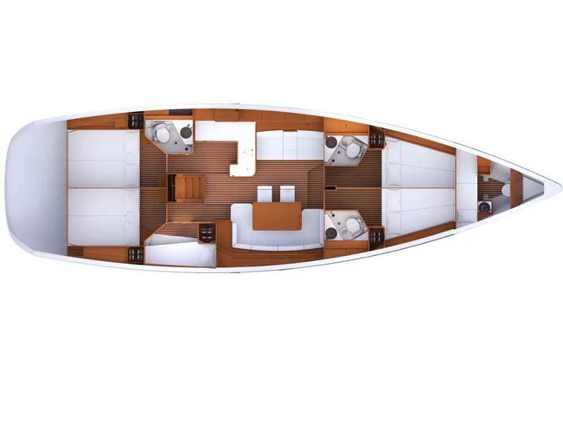 Jeanneau 53 (6 cab) (REGINA V) Plan image - 9