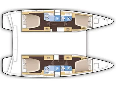 Lagoon 42 (Fleur de Sel) Plan image - 2