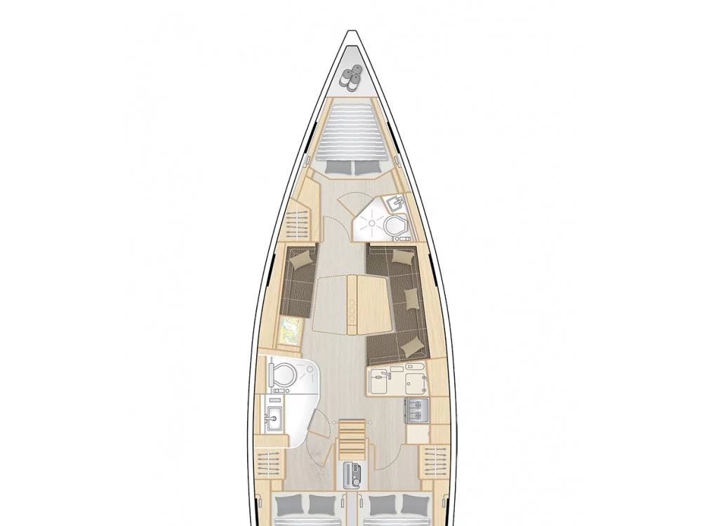 Hanse 418 (Azur) Plan image - 10