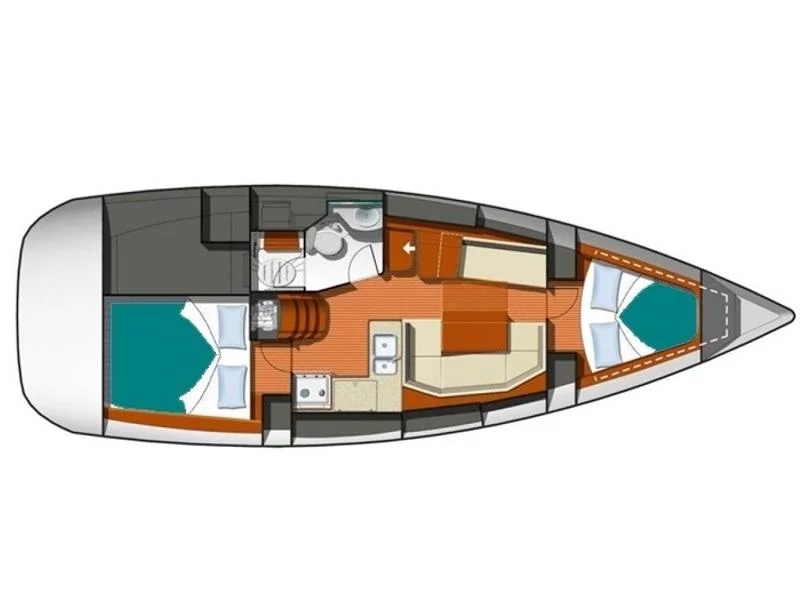 Sun Odyssey 36i (Schnecke) Plan image - 17