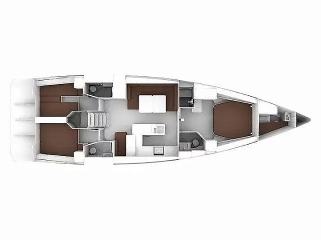 Bavaria Cruiser 56 (3 Cbs) (B56-16R) Plan image - 1